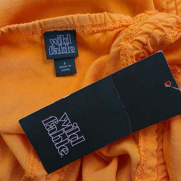 Wild Fable Orange Mango Cut-Out Ruched Midi Bodycon Dress - Picture 5 of 6